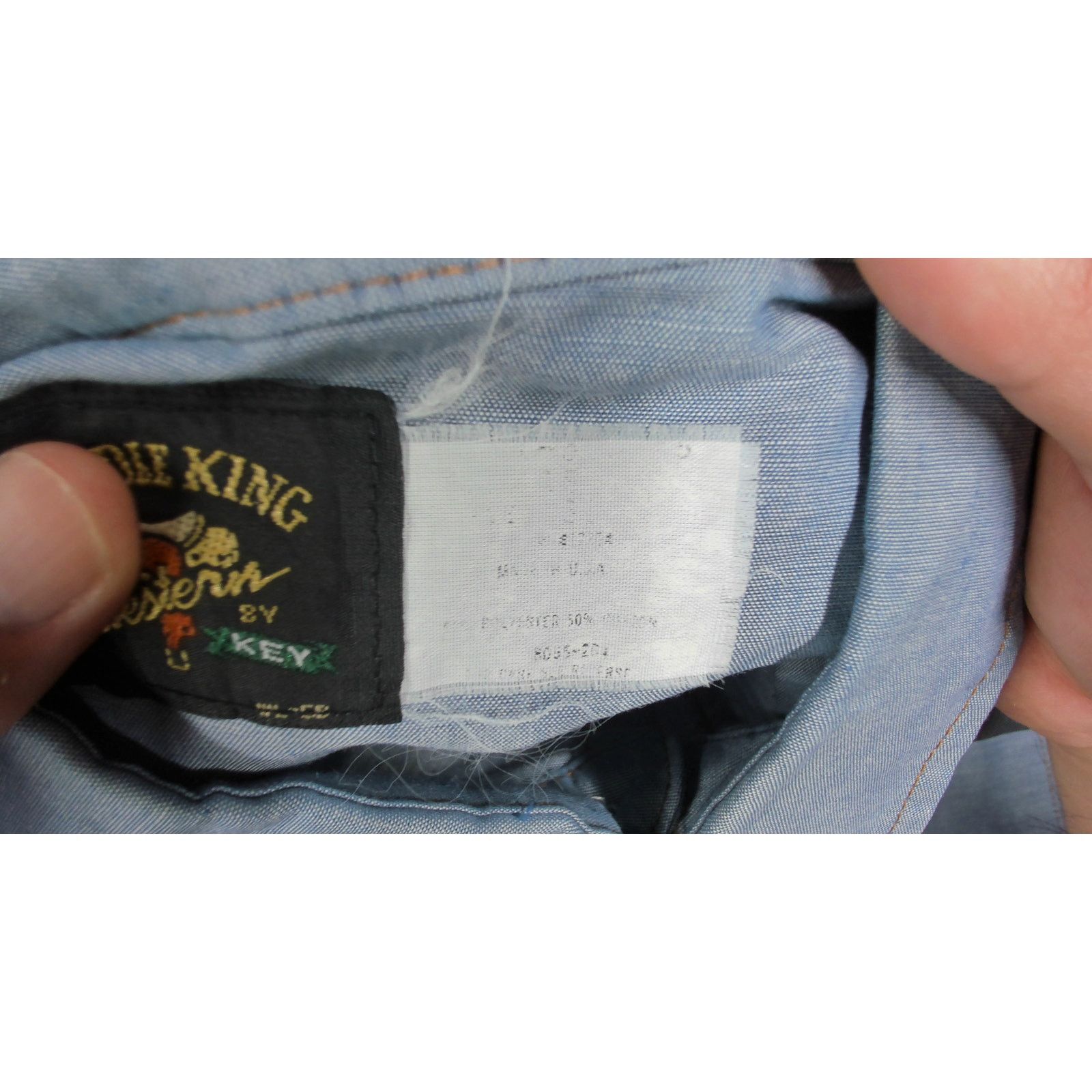 Vintage Vintage 70s Saddle King By Key Western Pearl Snap Shirt Size US XXL / EU 58 / 5 - 8 Thumbnail