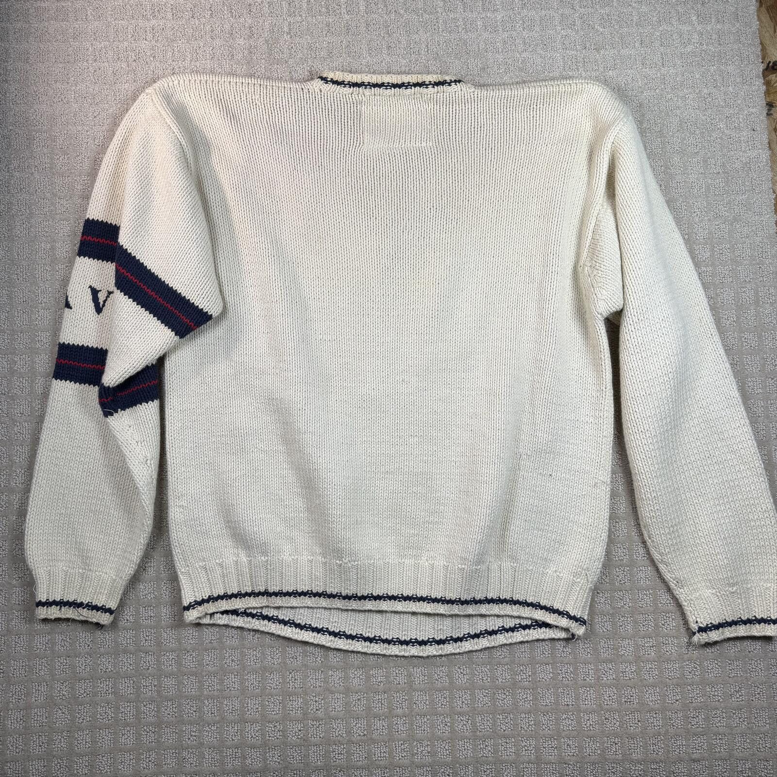 Tommy Hilfiger Vintage Tommy Hilfiger Navy Plane Knit Sweater L Size US L / EU 52-54 / 3 - 9 Thumbnail