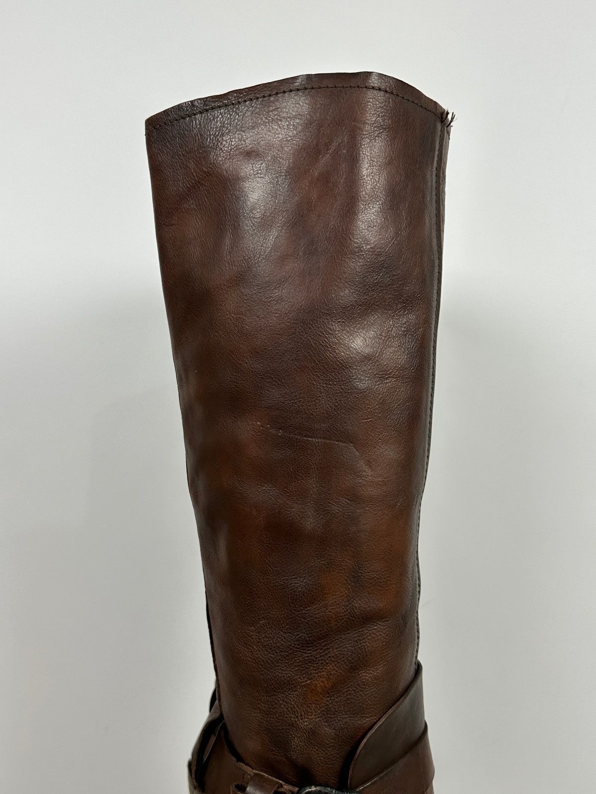 A.S.98 A.S.98. Airstep Brown Leather Knee High Boots Moto Style Size US 9 / IT 39 - 17 Thumbnail