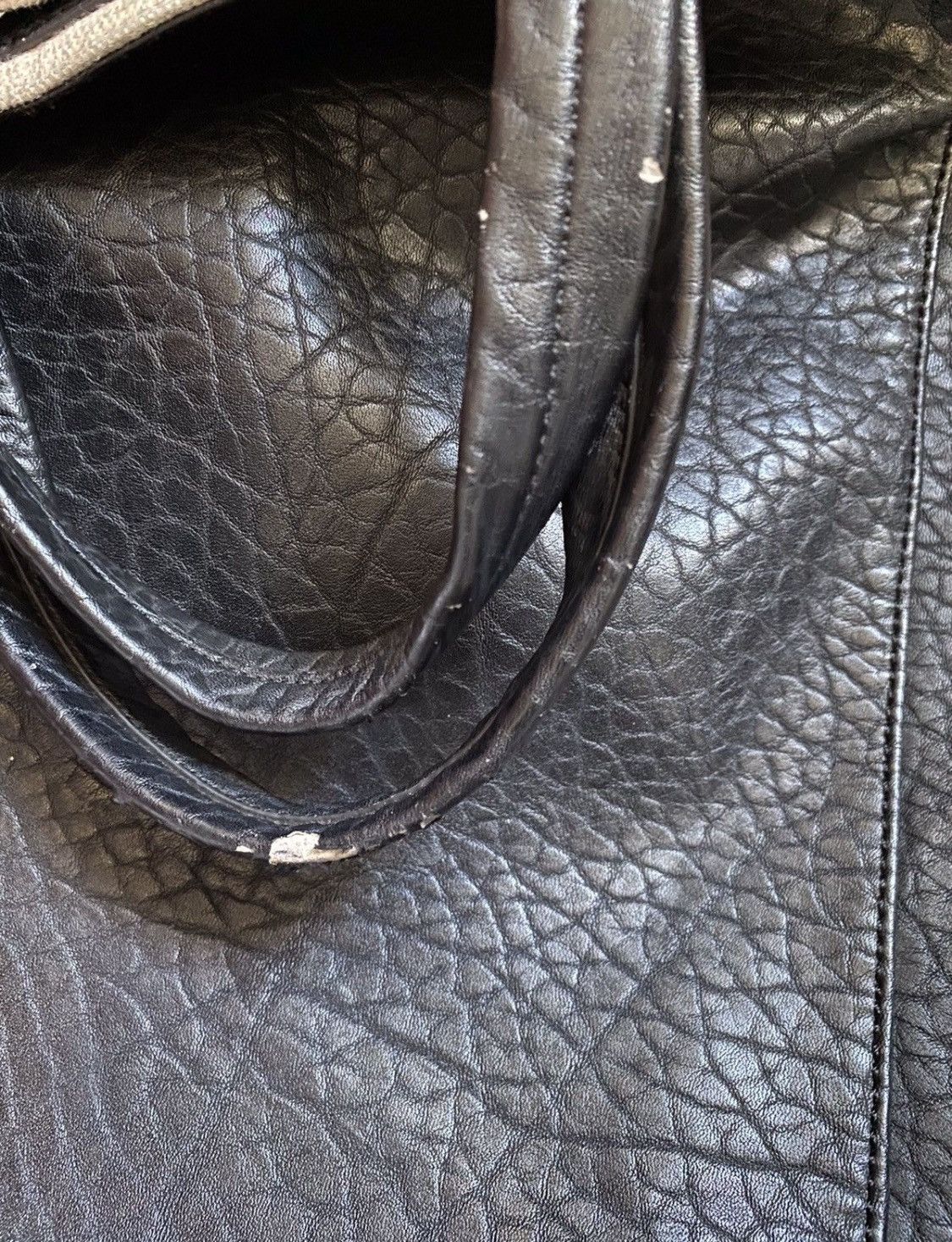 Versace × Vintage Vintage Versace Black Leather Shoulder Bag Size ONE SIZE - 6 Thumbnail