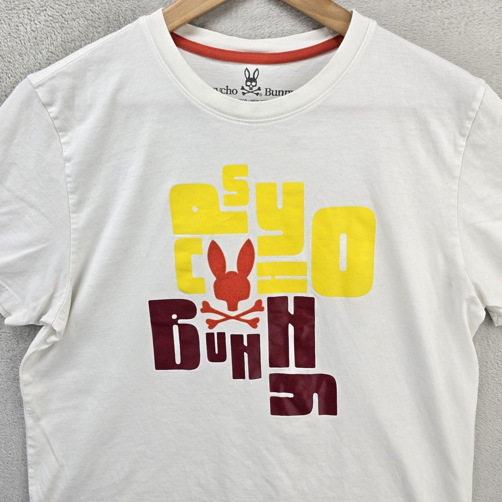 Psycho Bunny Psycho Bunny Shirt Mens 5 Medium White Lyons Flocking Size US M / EU 48-50 / 2 - 2 Thumbnail