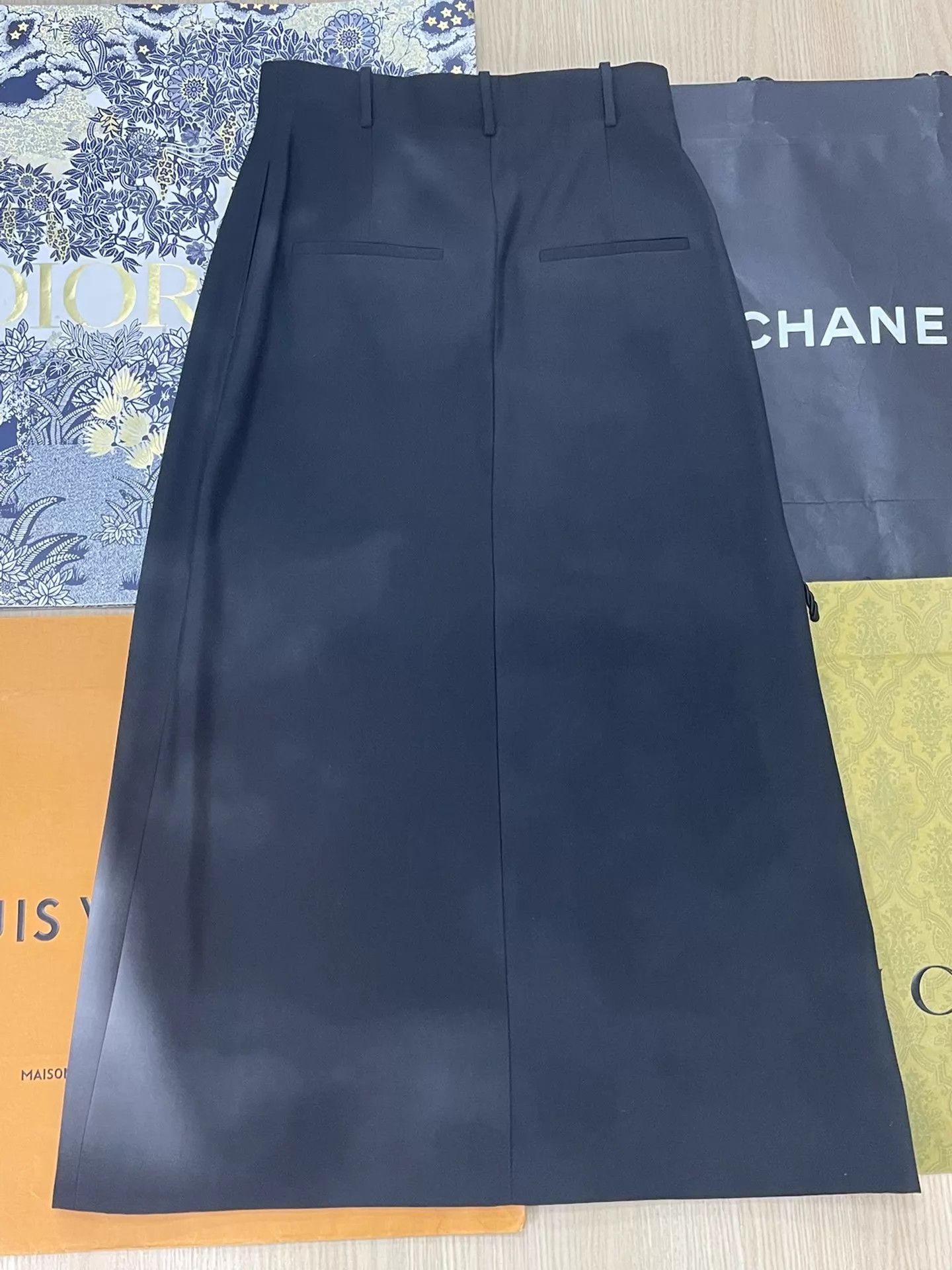 Dior Dior Black Gray Eiffel Tower Print Skirt 34 Size 25" / US 0 / IT 36 - 2 Thumbnail