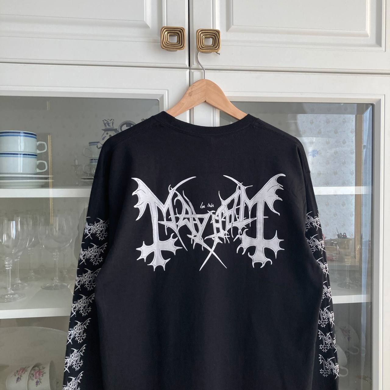 Band Tees Long Sleeve Mayhem - De Mysteriis Dom Sathanas / black metal Size US L / EU 52-54 / 3 - 6 Thumbnail