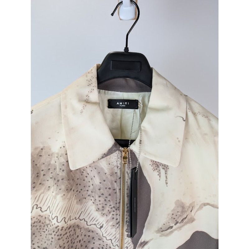 Amiri o1rshd1 Wes Lang Big Skull Blouson Jacket in Mink Size US XL / EU 56 / 4 - 7 Thumbnail
