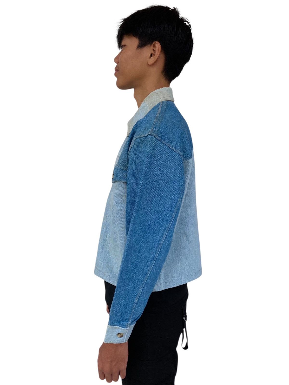 Japanese Brand 1980s Atsuro Tayama - Patchwork Denim Jacket Size US M / EU 48-50 / 2 - 2 Thumbnail