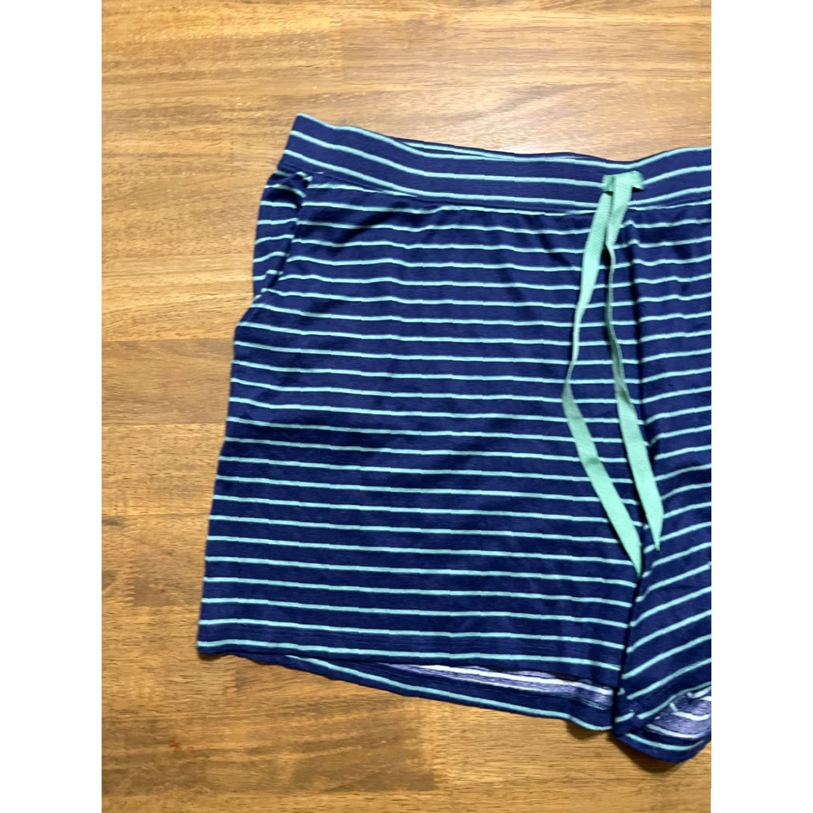 Croft & Barrow Croft & Barrow Shorts Women's Plus 2X Blue Green Tie Waist Sleep Shorts Size 40" / US 18 - 3 Thumbnail