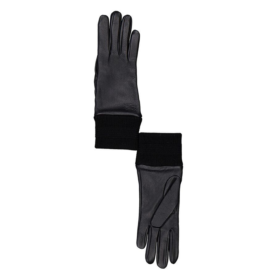 Burberry o1w1db10126 Size: 7 / Leather Gloves in Black Size ONE SIZE - 1 Preview