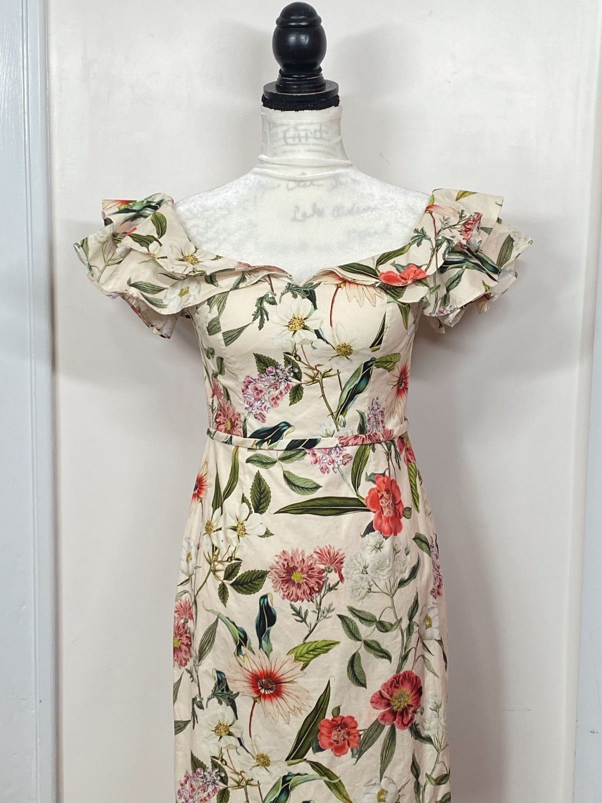 Other Teri Jon Floral Off-the-Shoulder Sheath Dress size 4 Size S / US 4 / IT 40 - 6 Thumbnail
