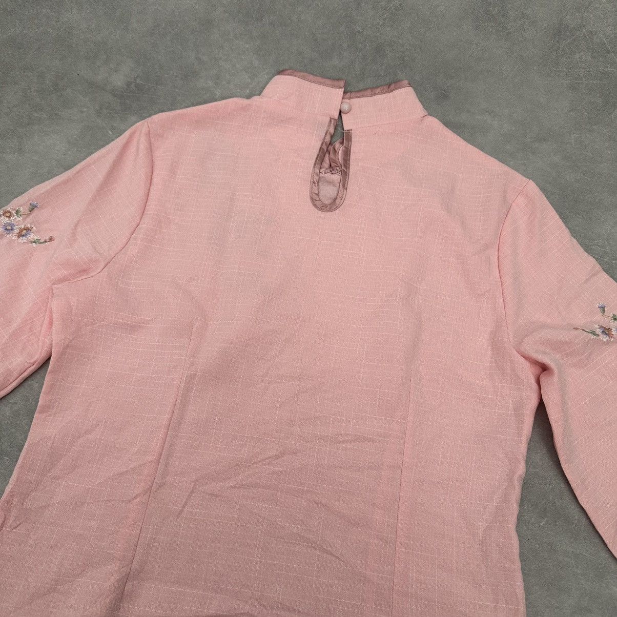 Vintage Pink butterfly CNY cheongsam top Size S / US 4 / IT 40 - 5 Thumbnail