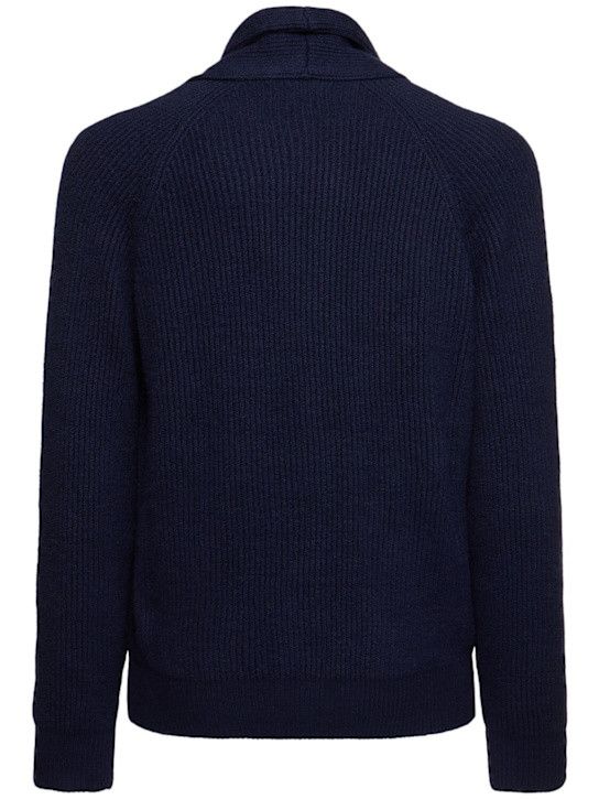 Brunello Cucinelli o1y0526 Cardigan in Midnight Blue Size US XXL / EU 58 / 5 - 2 Thumbnail