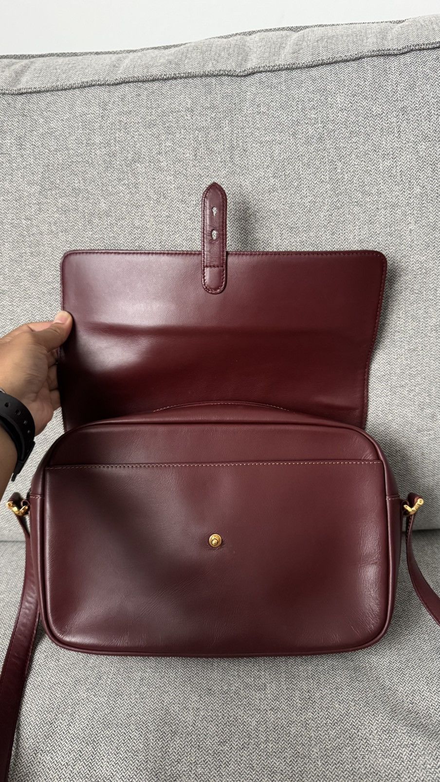 Cartier Cartier Must de Cartier Burgundy Leather Shoulder Bag Size ONE SIZE - 10 Thumbnail