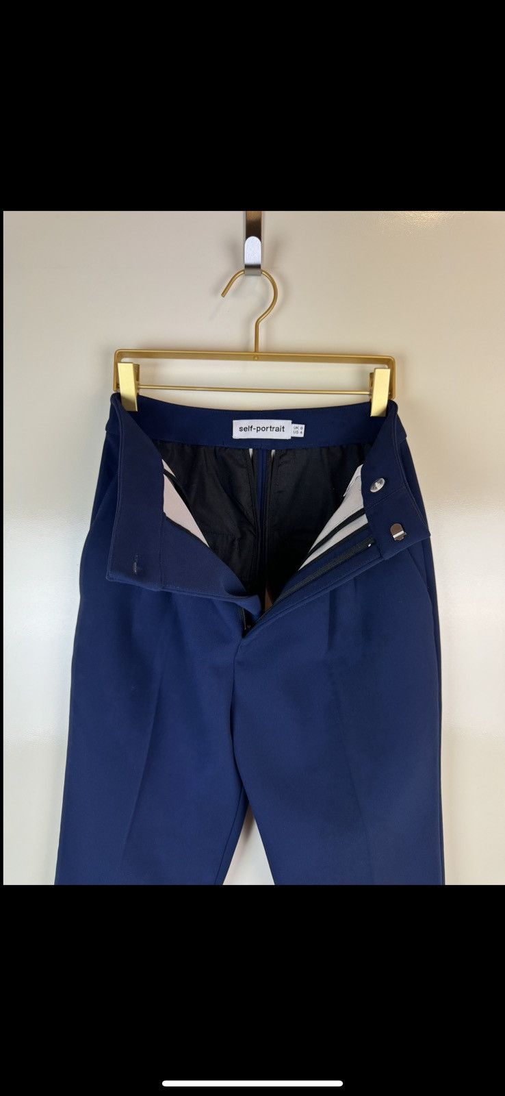 Self-Portrait Self portrait high waist pleated trousers suit pants US4 S Size 27" / US 4 / IT 40 - 5 Thumbnail