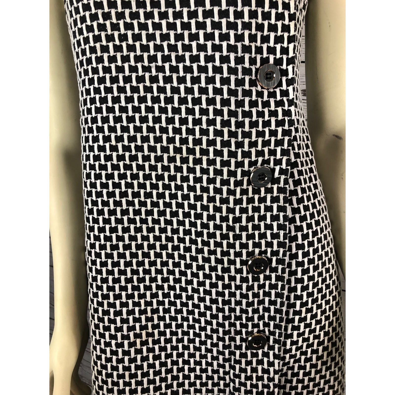 Anthropologie Anthropologie Tabitha sleeveless 70s style dress black cream Size S / US 4 / IT 40 - 6 Thumbnail