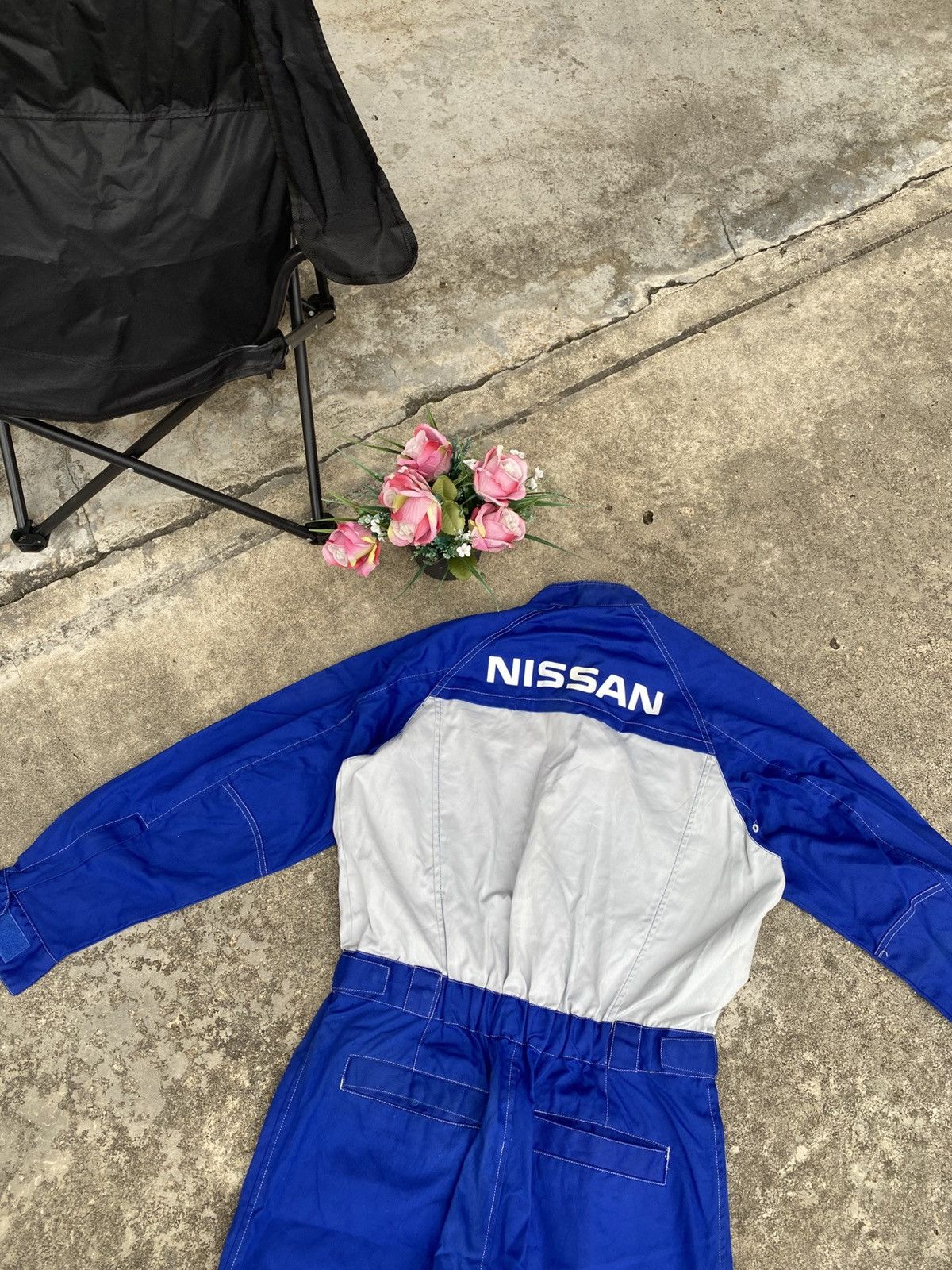 NASCAR Vintage Nissan Workwear Overalls Size US 34 / EU 50 - 8 Thumbnail