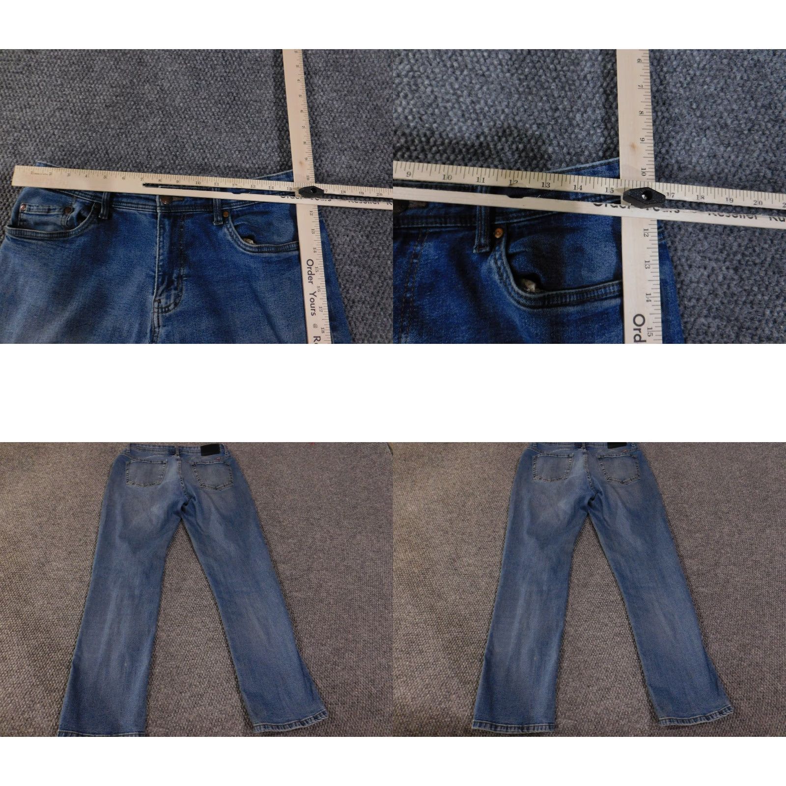 English Laundry English Laundry Jeans Men 34x32 Blue Harrow Straight Fit Distressed Denim 5-Pocket Regular Rise Cowboy Theme Vintage: No Size US 34 / EU 50 - 8 Thumbnail