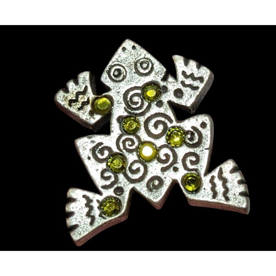 Chicos Vintage Chico's Southwestern Rhinestone Frog Brooch Size ONE SIZE - 1 Thumbnail