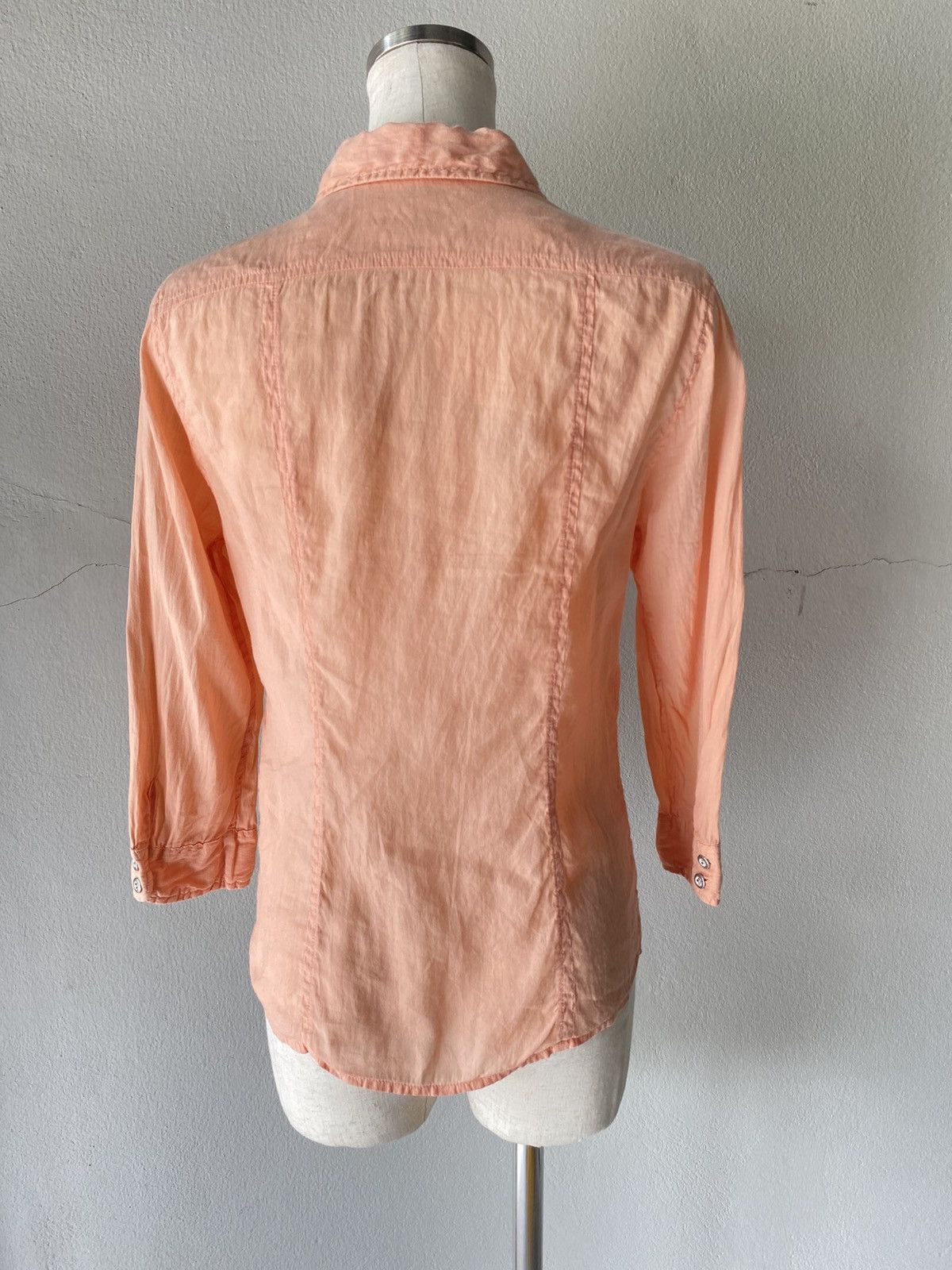 Marithe + Francois Girbaud MARITHE + FRANCOIS GIRBAUD Peach Ruffled Blouse Size M / US 6-8 / IT 42-44 - 18 Thumbnail