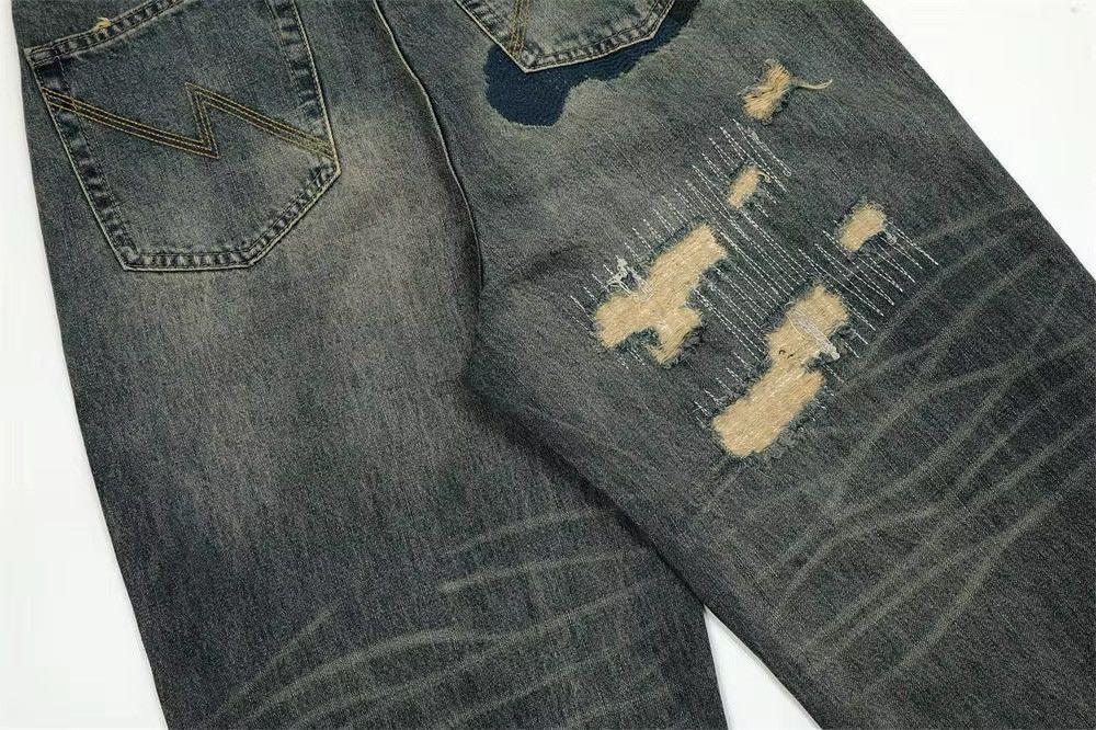 Jean Design Patchwork Baggy Jeans Size US 34 / EU 50 - 5 Thumbnail