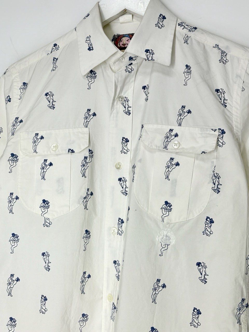 Evisu Evisu Japanese Kamasutra All Over Print Short Sleeve Shirt Size US S / EU 44-46 / 1 - 3 Thumbnail