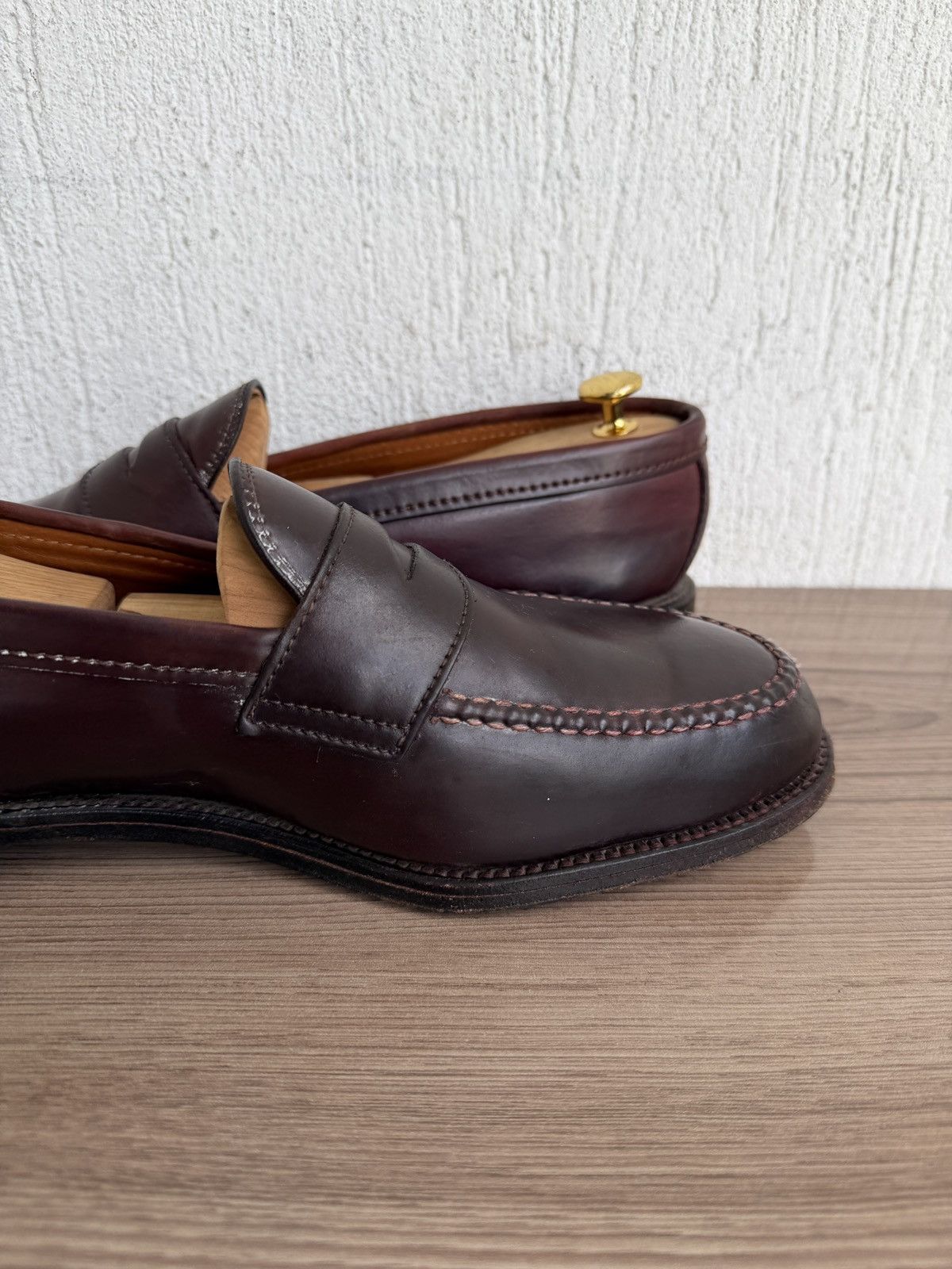 Alden 986 shell cordovan penny loafers Size US 11.5 / EU 44-45 - 12 Thumbnail