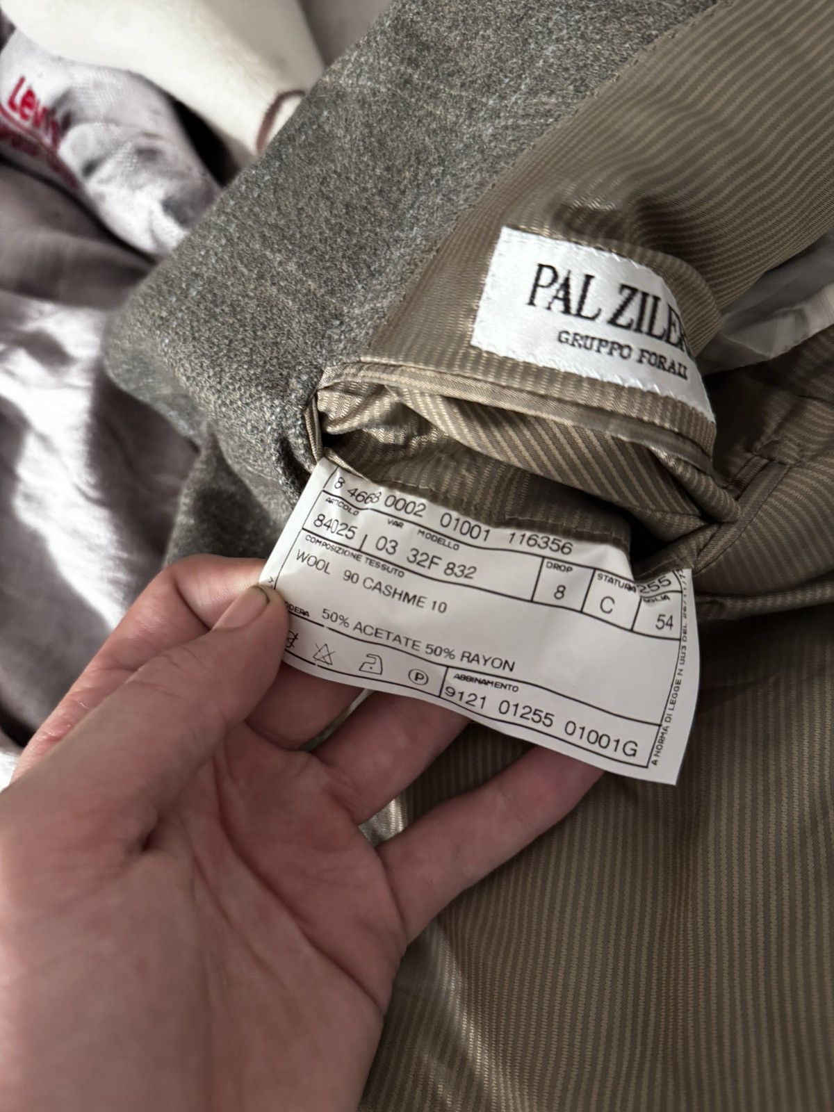 Pal Zileri Pal Zileri Wool-Cashmere Blazer - 54R (US 44R) Size 44R - 6 Thumbnail