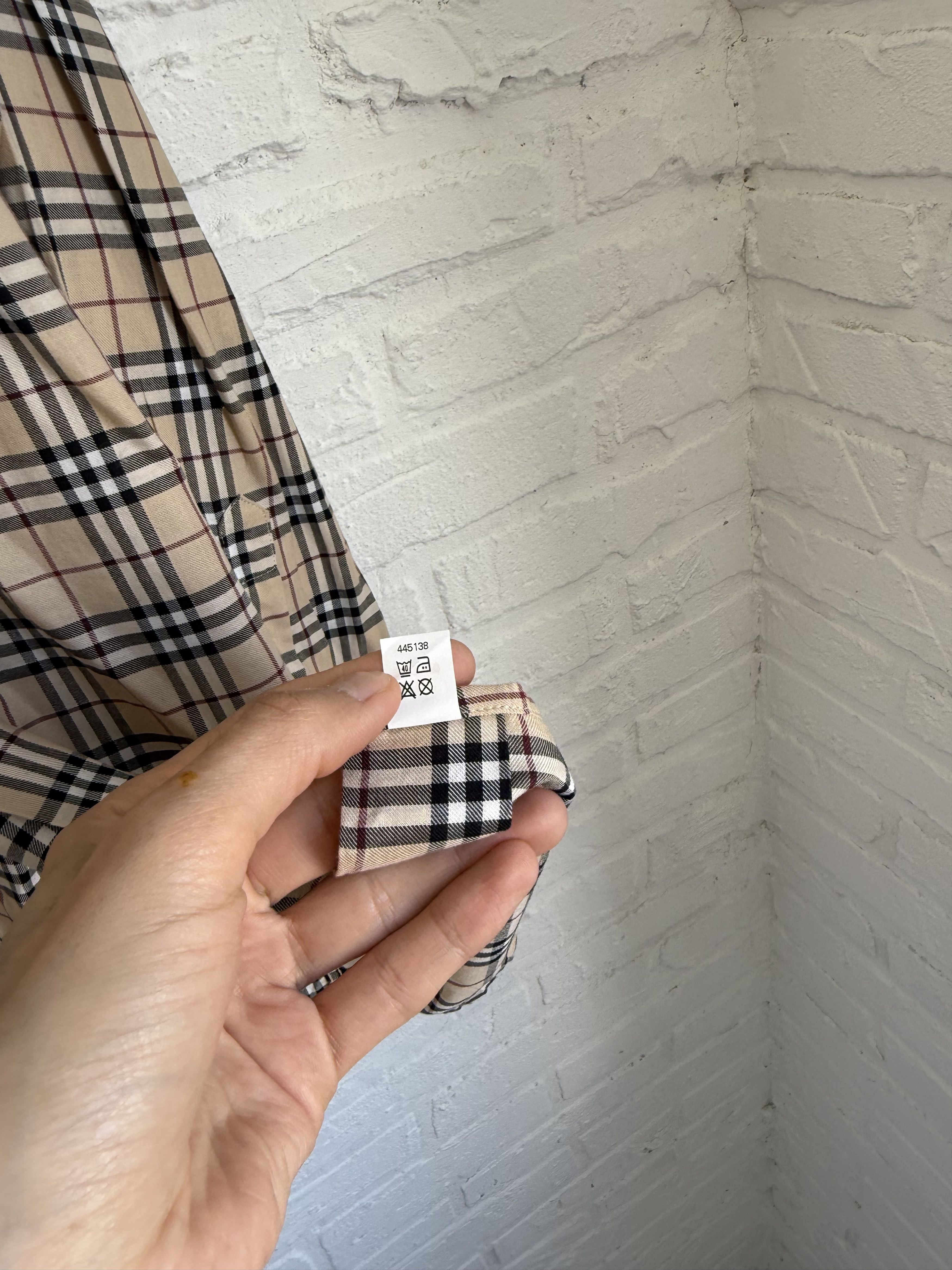 Burberry Vintage Burberry nova check shirt Size US XL / EU 56 / 4 - 6 Thumbnail