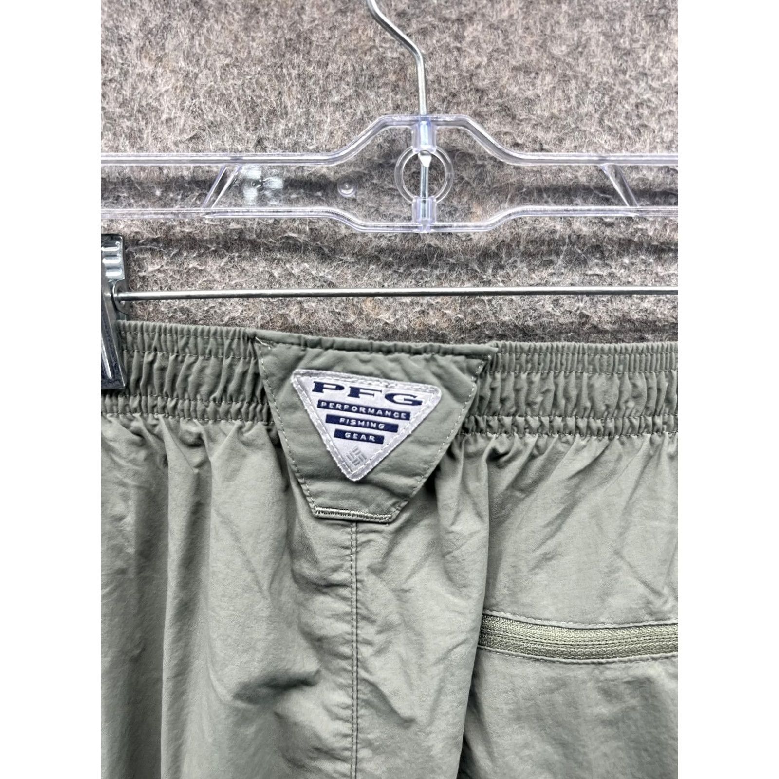 Vintage Columbia PFG Omni-Shade Shorts Mens Medium Green Nylon Cargo Fishing 8 Inseam Size US 31 - 4 Thumbnail