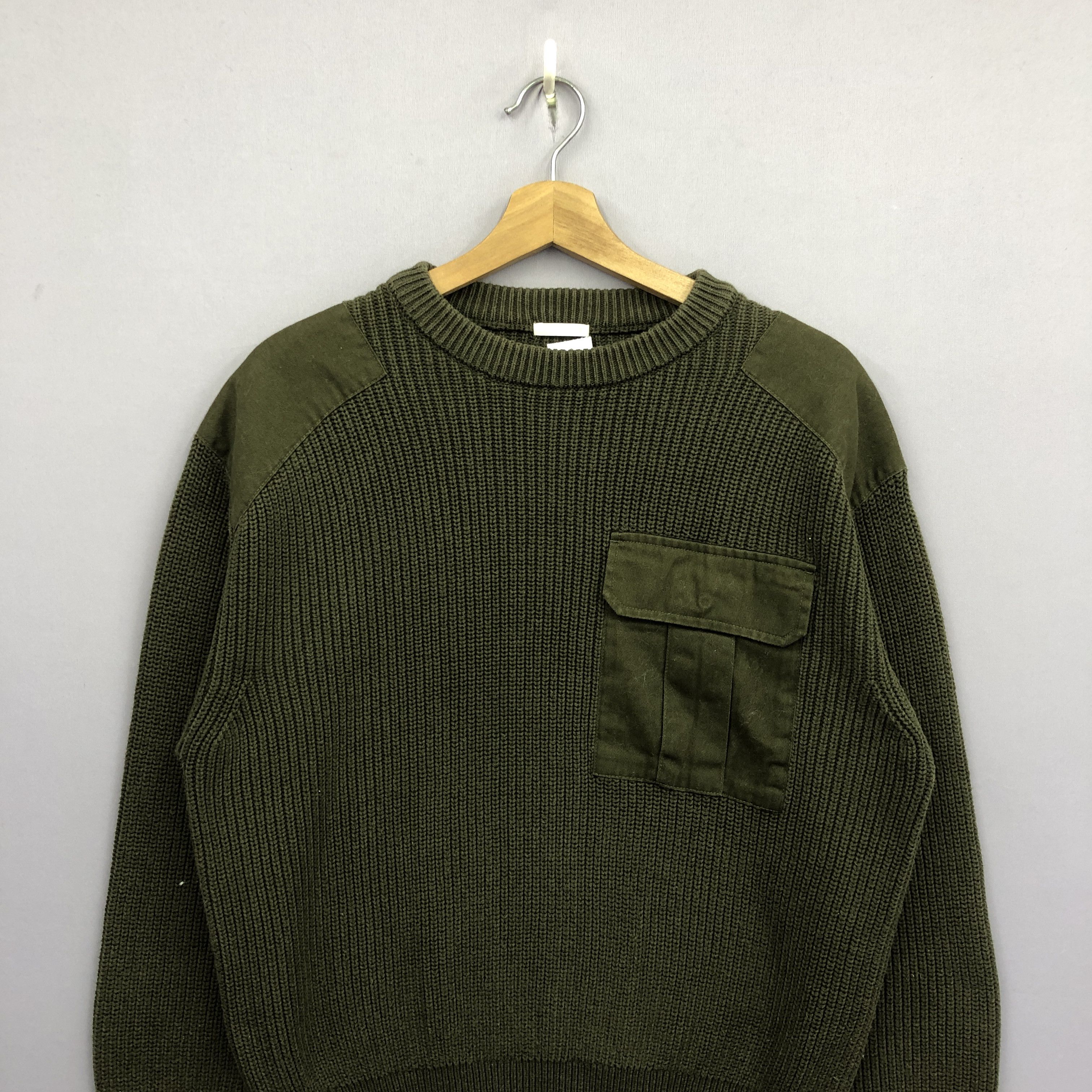 Homespun Knitwear × Japanese Brand × Vintage Vintage Japanese Military Knitwear Sweater Sweatshirt Jumper Size US L / EU 52-54 / 3 - 2 Thumbnail