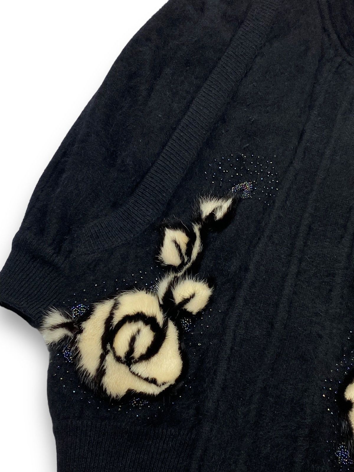 Other 90s SHANNAN Fur Black Oversized Bomber Coat Size 3XL / US 20-22 - 2 Thumbnail