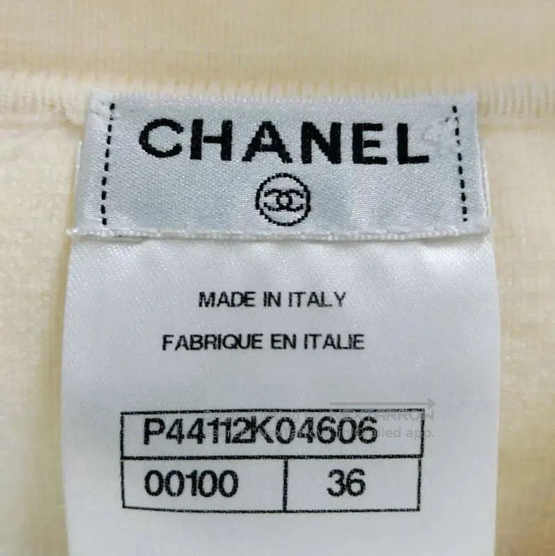 Chanel Chanel Beige Wool Long Sleeve Cardigan . Size M / US 6-8 / IT 42-44 - 4 Thumbnail