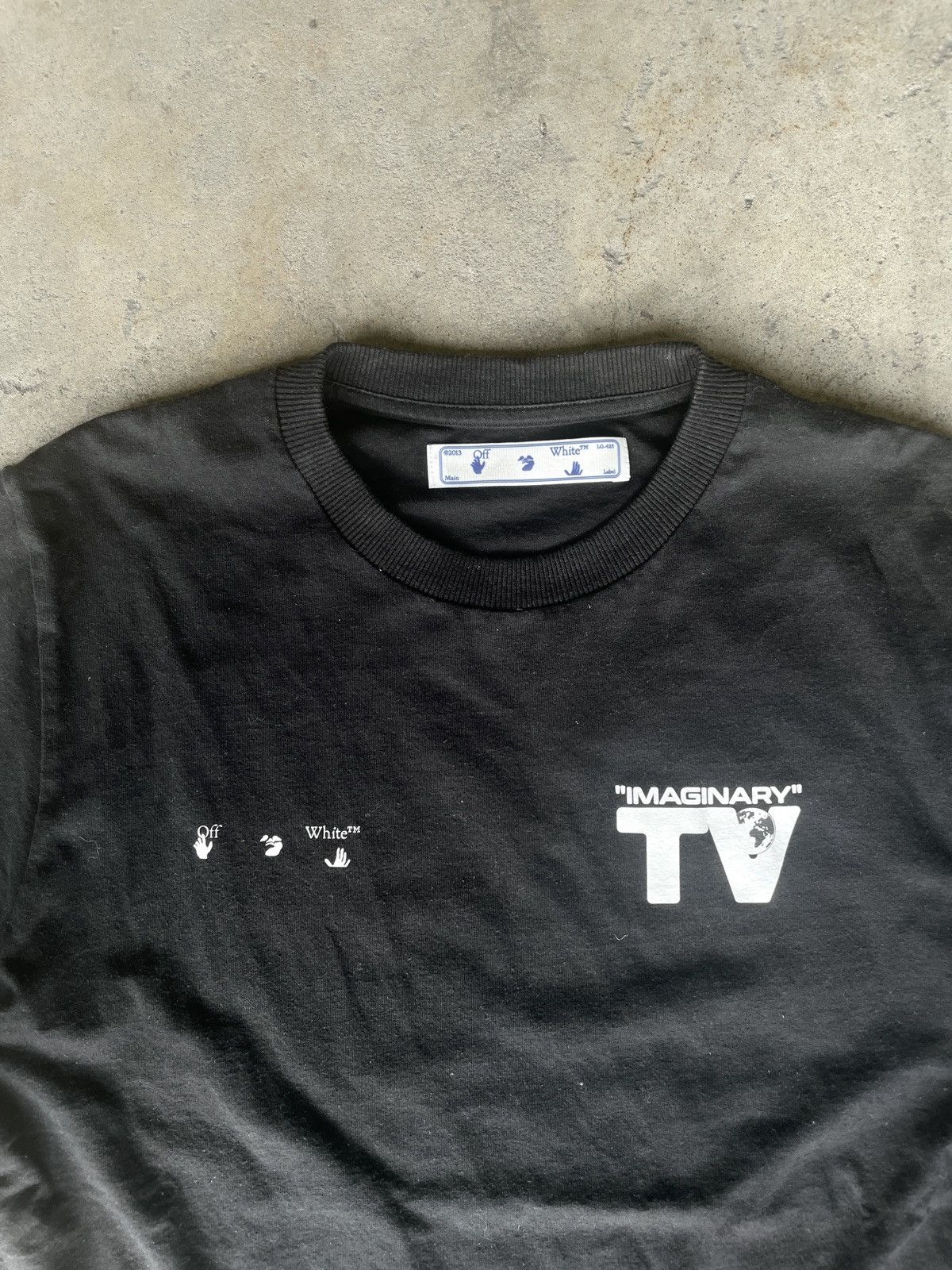 Off-White 2021 Virgil Abloh Off White “Imaginary TV” T-Shirt Size US M / EU 48-50 / 2 - 2 Thumbnail