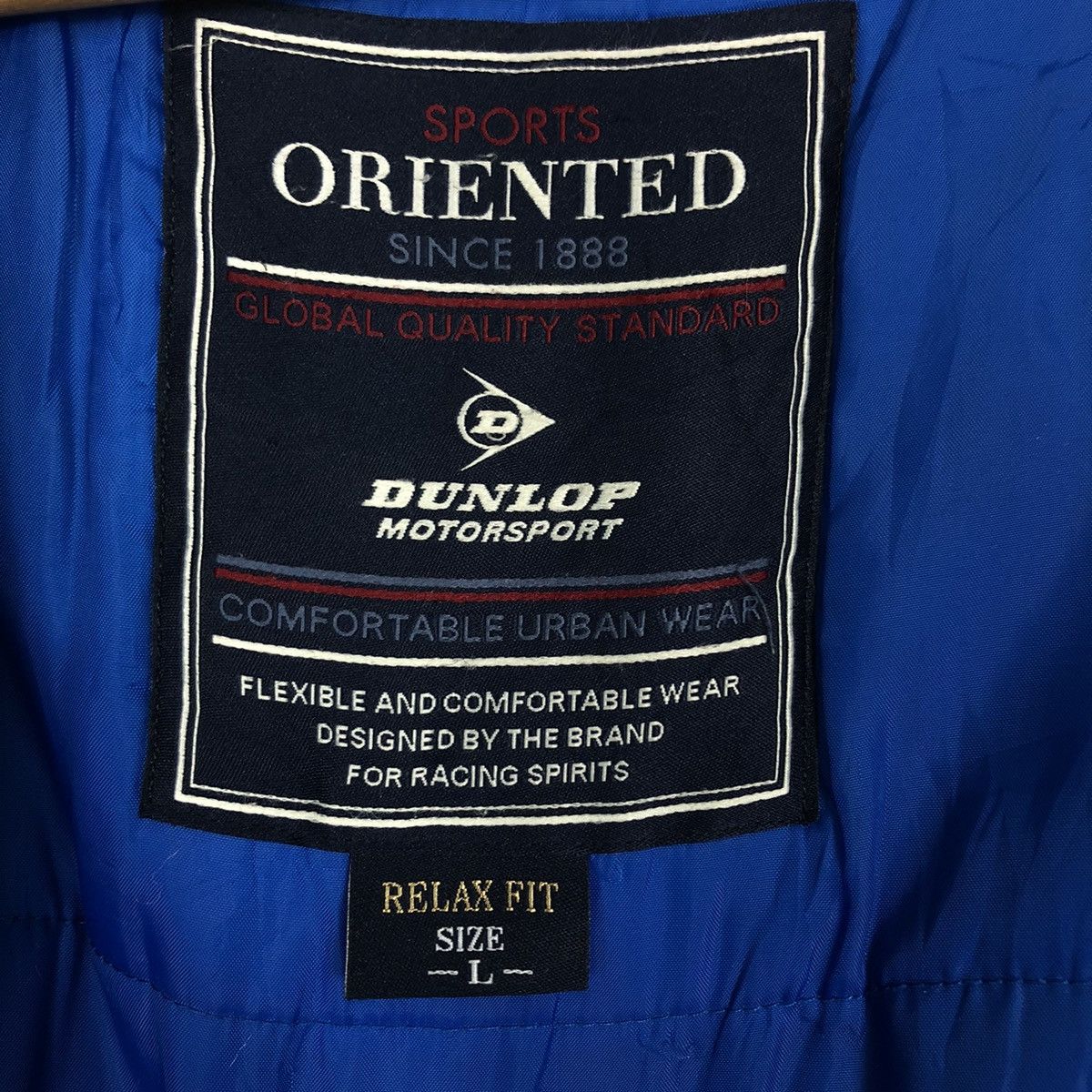 Japanese Brand 🔥F1 Bomber Jacket Dunlop Racing Sport Full Print Size US L / EU 52-54 / 3 - 14 Thumbnail