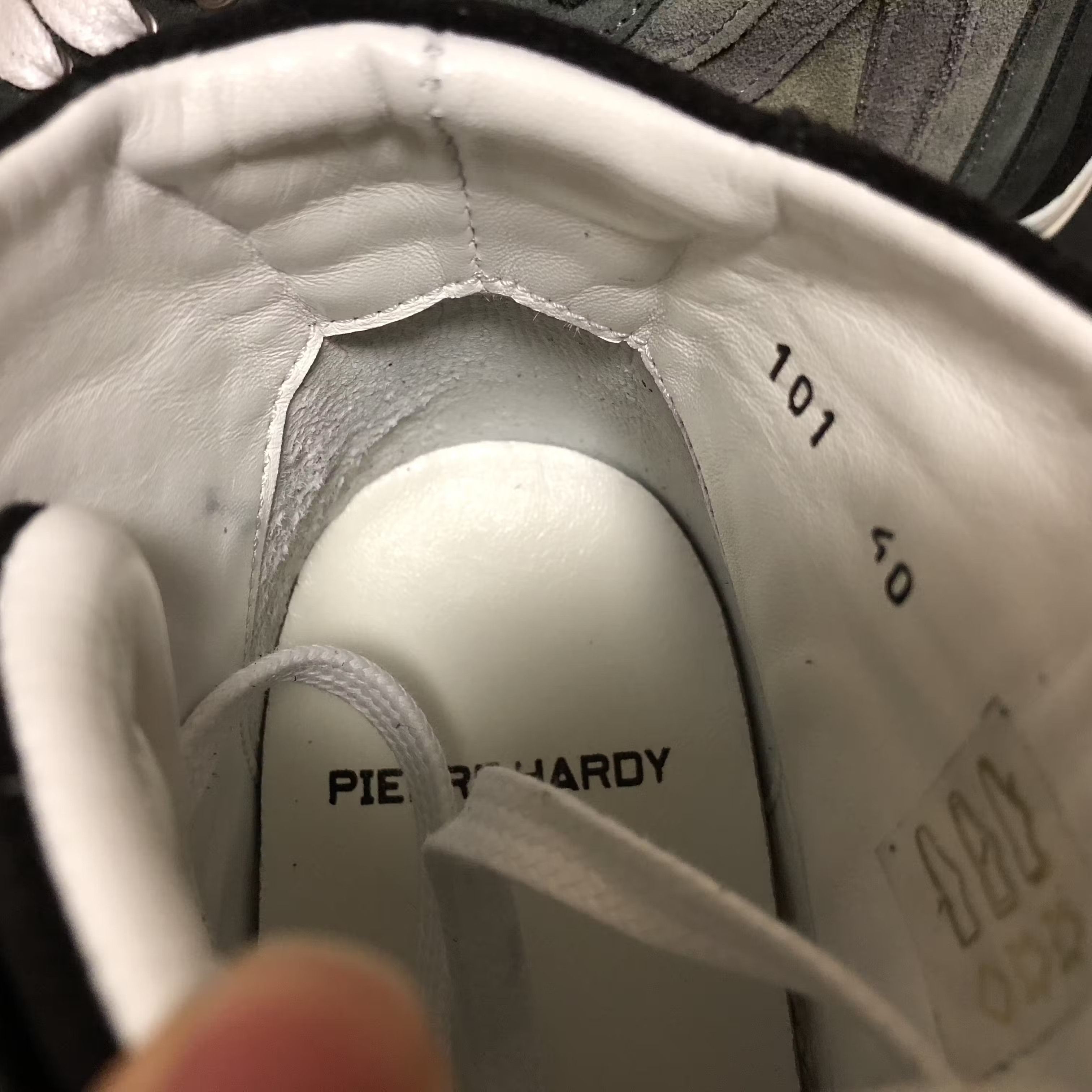 Pierre Hardy Pierre Hardy Grey Rainbow Banded High-Top Sneakers Size US 7.5 / EU 40-41 - 5 Thumbnail