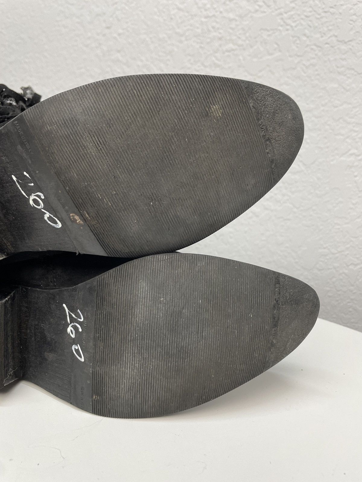 If Six Was Nine Vintage Italian AS 98 Rick Owens Style Leather Suede Boots Size US 8 / IT 38 - 10 Thumbnail