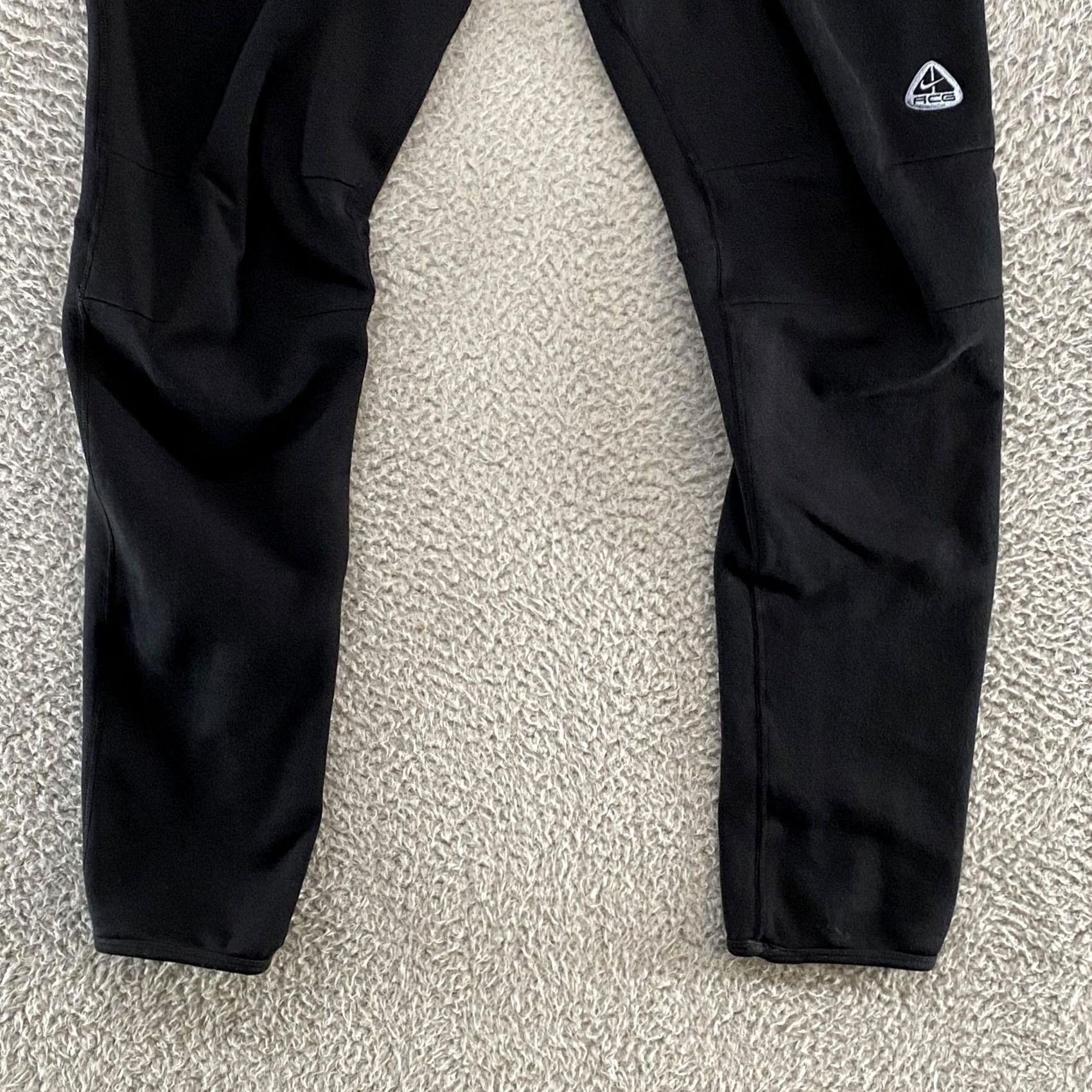 Nike VINTAGE Nike ACG Thermal Layer 2 Pants Mens M Black Polartec Fleece Base Layer Pants Size US 31 - 3 Thumbnail