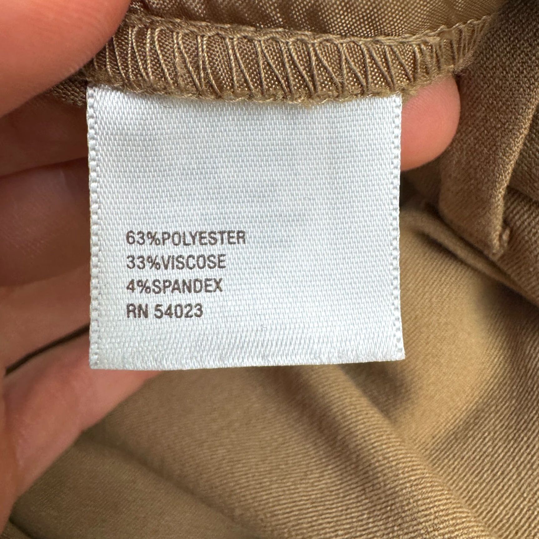 Old Navy Old Navy Womens 4 Khaki Brown Mid Rise Cuffed Straight Leg Ankle Pants Size 27" / US 4 / IT 40 - 7 Thumbnail