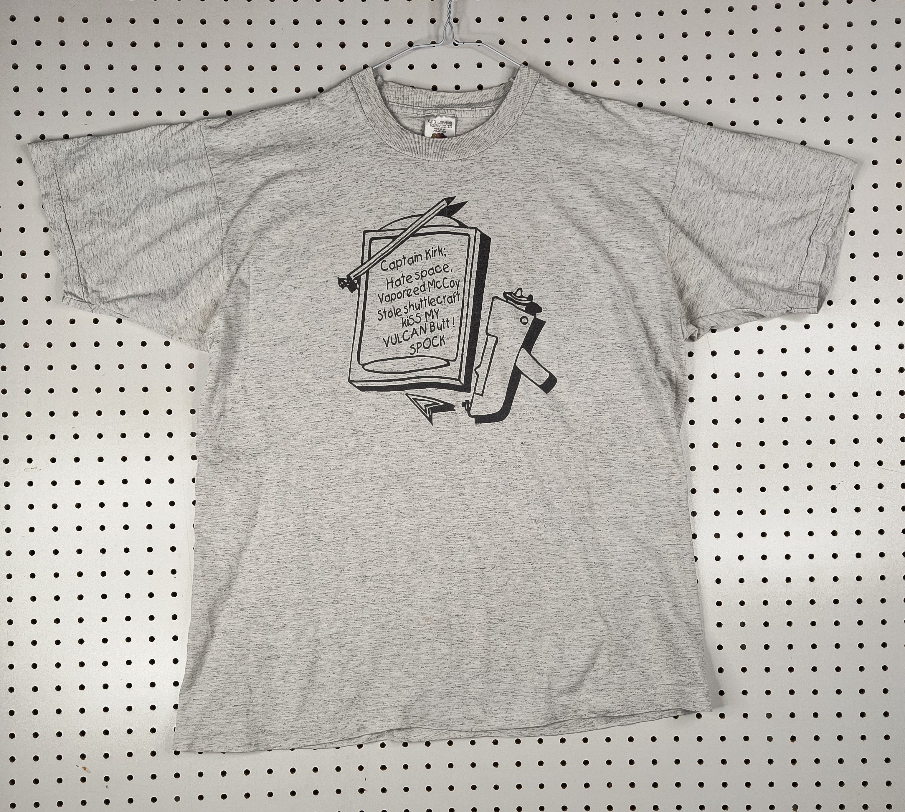 Fruit Of The Loom Vintage Star trek captain Kirk Spock tee Size US XL / EU 56 / 4 - 2 Thumbnail