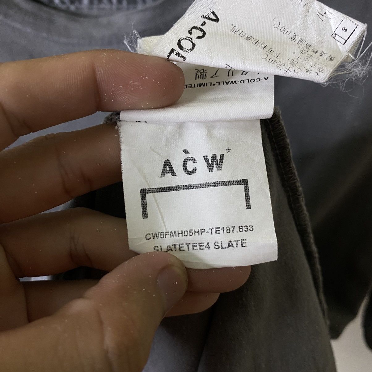 A-COLD-WALL* ACW Graphic Grey Tee Size US XL / EU 56 / 4 - 6 Thumbnail