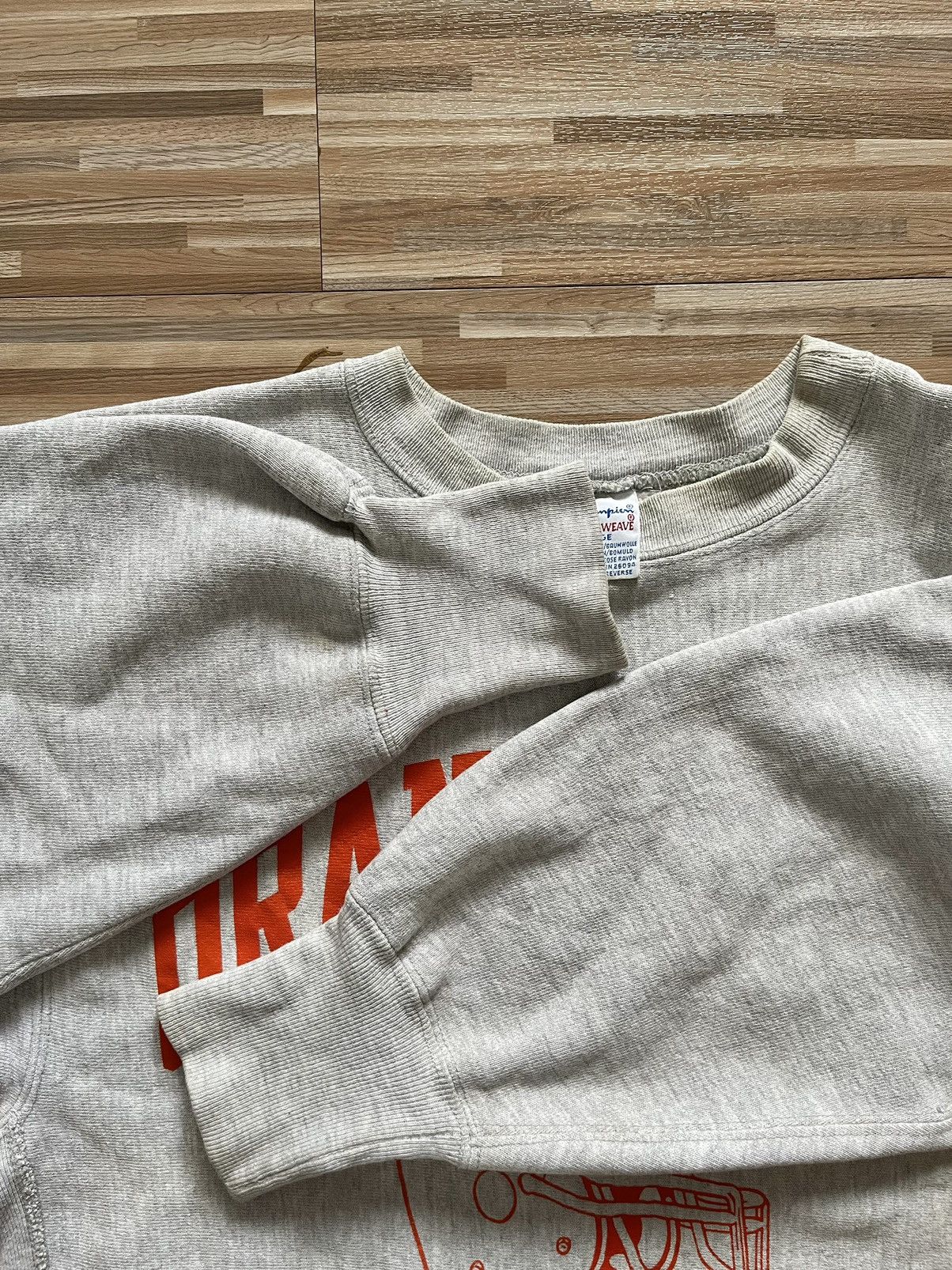 Champion Vintage 90s Champion Reverse Weave Orangefield Crewneck SzL Size US L / EU 52-54 / 3 - 6 Thumbnail
