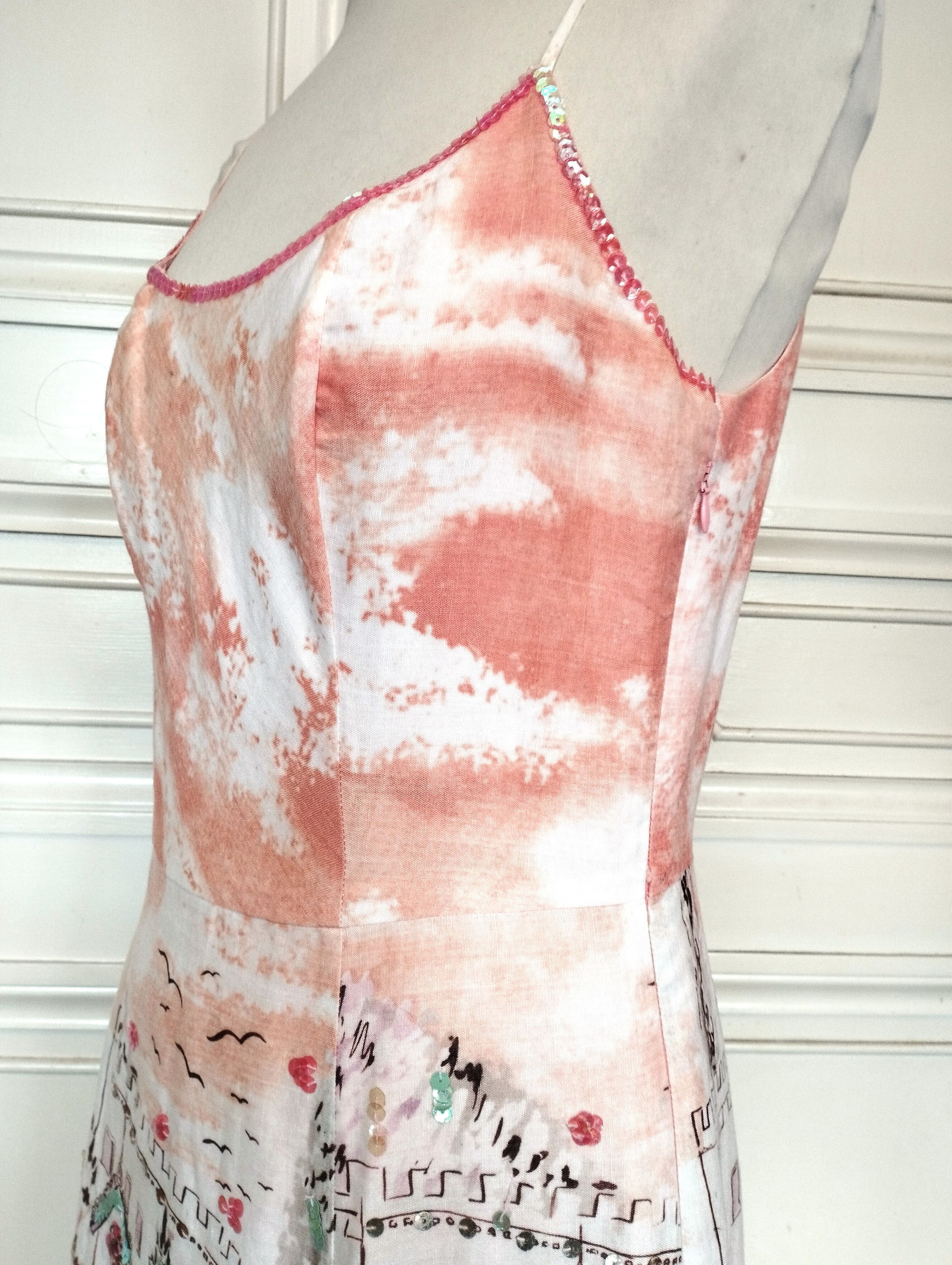 Designer René Derhy Robe Lin Venise TM/L Size M / US 6-8 / IT 42-44 - 8 Thumbnail