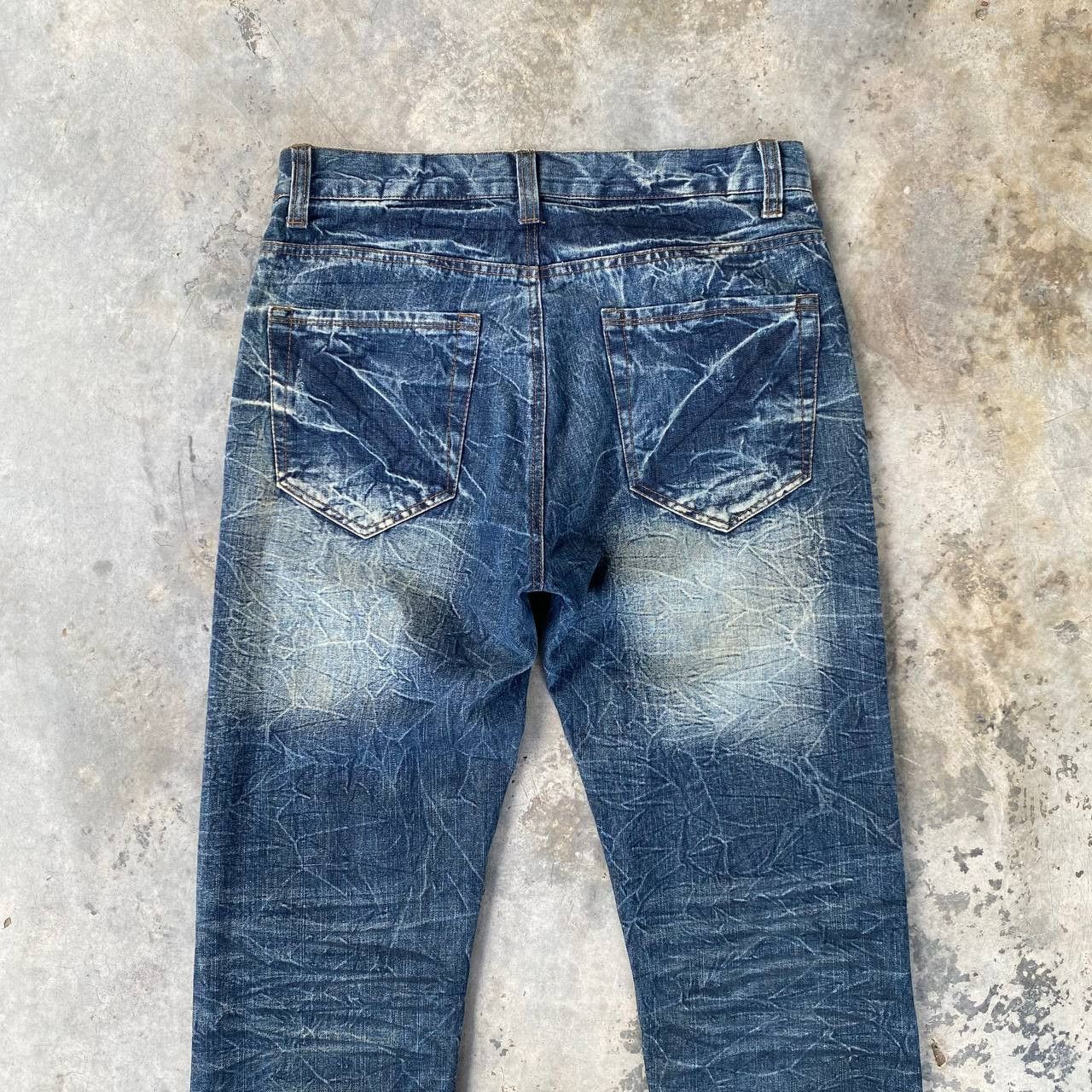 20471120 × LOWBOX × Tornado Mart LOWBOX JAPAN THUNDERSTORM WASH TIGER CLAW SCATTER CRACK MARK Size US 31 - 4 Thumbnail