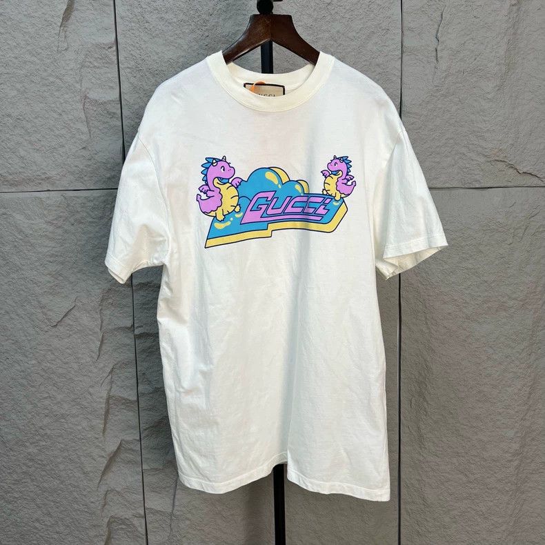 Gucci Gucci Short Sleeve White T-shirt With Print-dmc Size US S / EU 44-46 / 1 - 1 Thumbnail