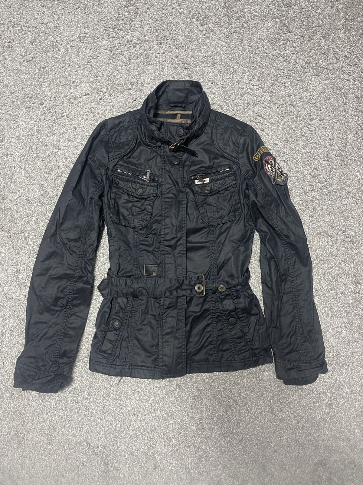 Japanese Brand Khujo Siren shell Japanese belted Jacket Patchwork size S Size S / US 4 / IT 40 - 1 Thumbnail