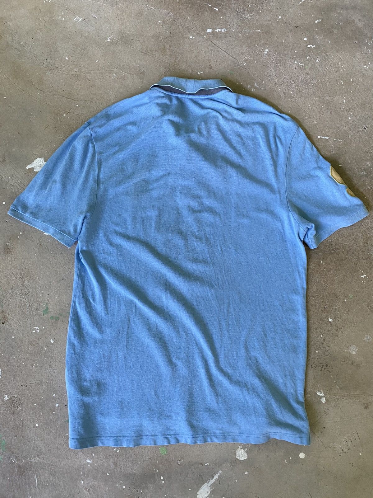 Giordano Giordano Polo Lion Crest Patch Sky Blue Shirt Size US M / EU 48-50 / 2 - 11 Thumbnail