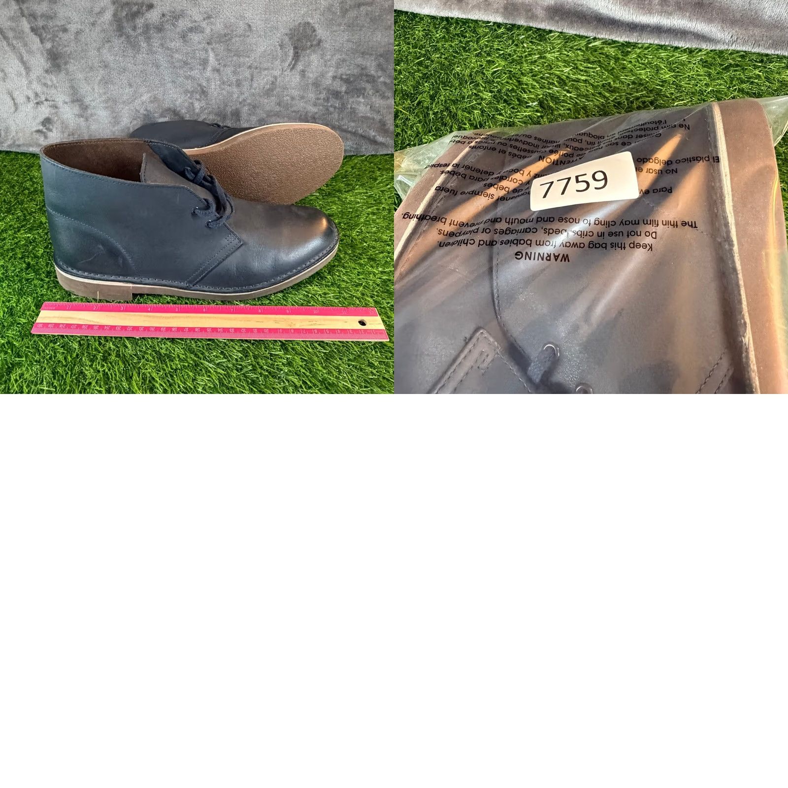 Clarks Clarks Desert Boots Mens 9.5 Navy Blue Leather Chukka Boots 261123167085 Size US 9 / EU 42 - 9 Thumbnail