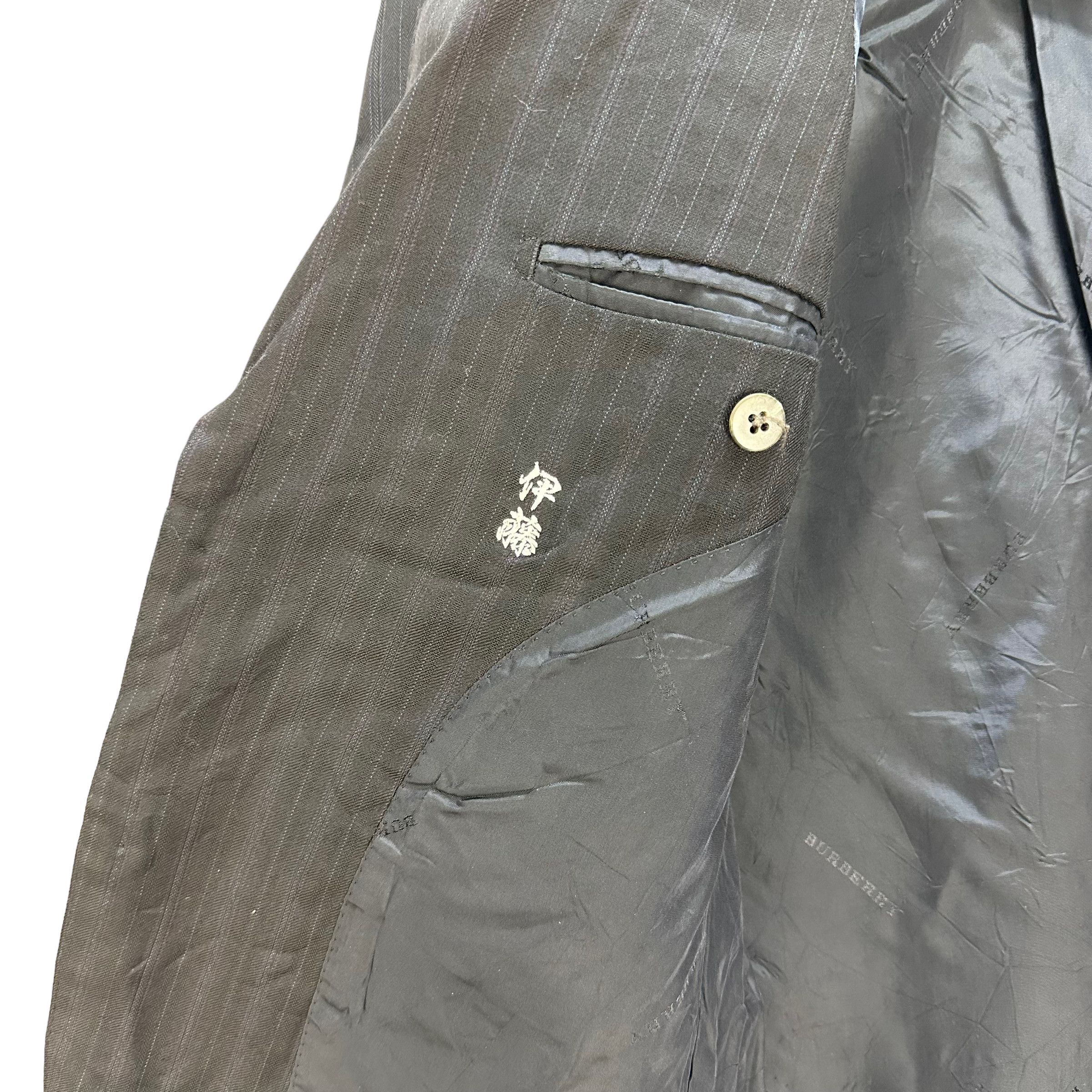 Burberry BURBERRY LONDON STRIPES SUIT JACKET / BLAZERS #8036-197 Size 42R - 9 Thumbnail