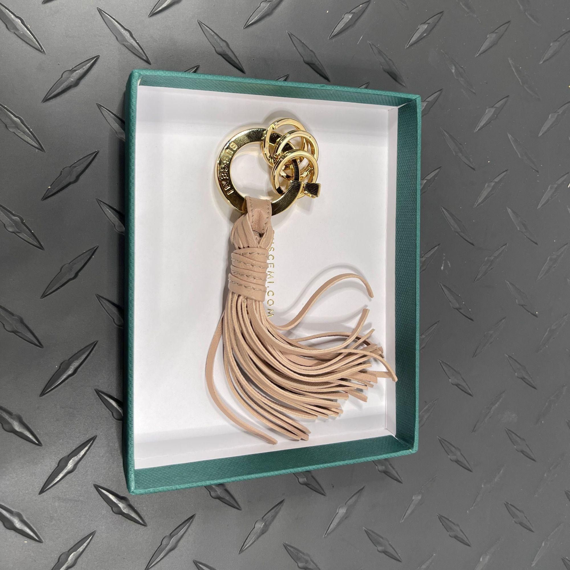 Buscemi Buscemi Keyholder Fringe Dusty Pink Leather Size ONE SIZE - 2 Thumbnail