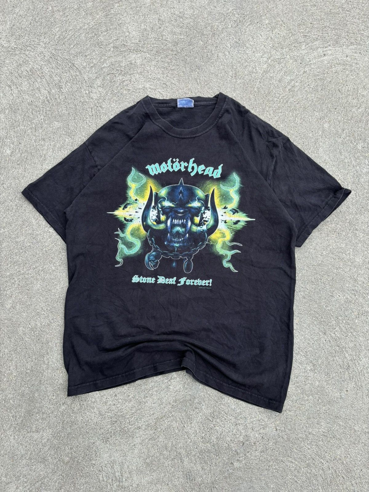 Band Tees Vintage 2003 Motorhead Stone Deaf Forever T Shirt Size US L / EU 52-54 / 3 - 1 Thumbnail