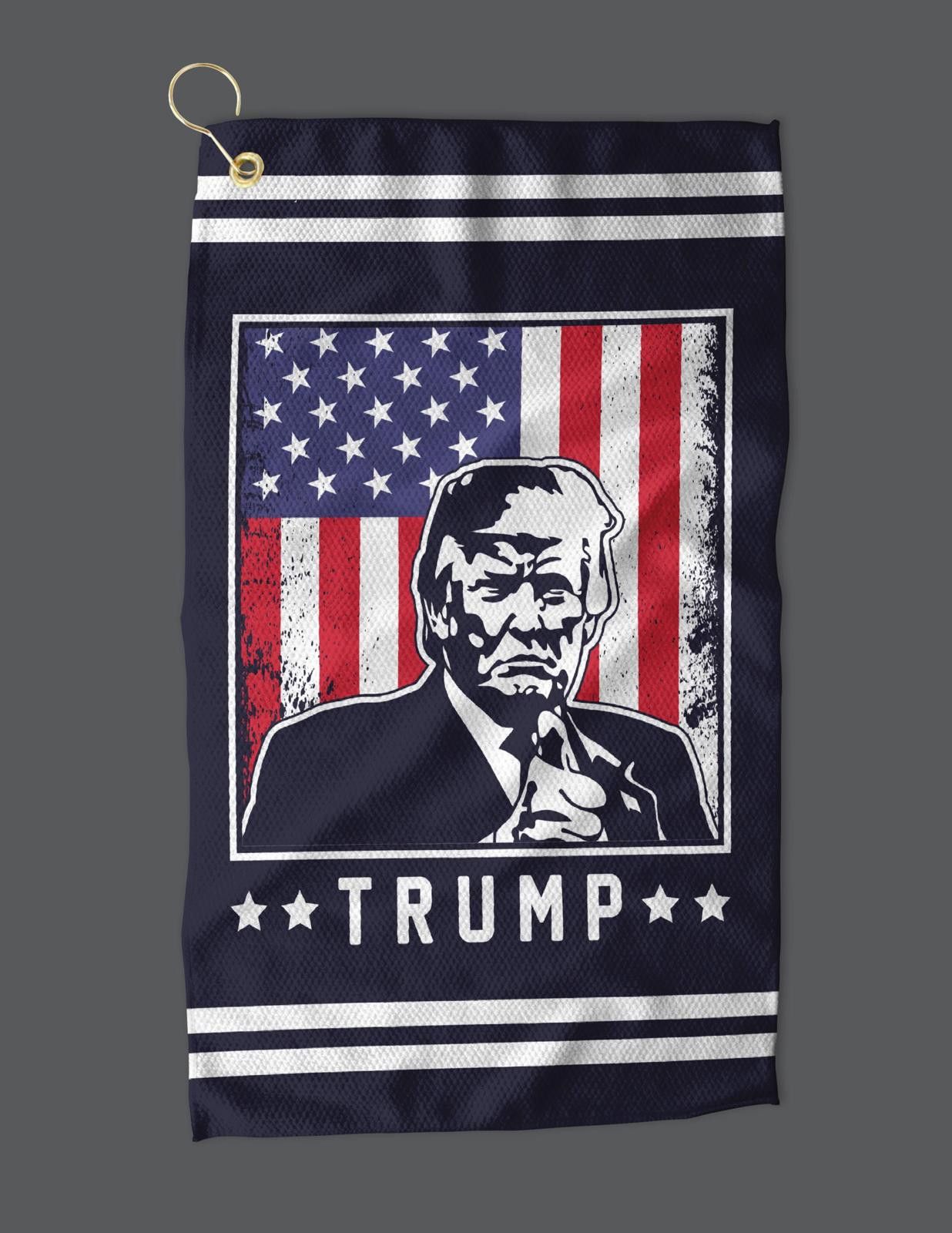 Designer Patriotic Golf Towels Donald Trump Custom Design Size ONE SIZE - 2 Thumbnail