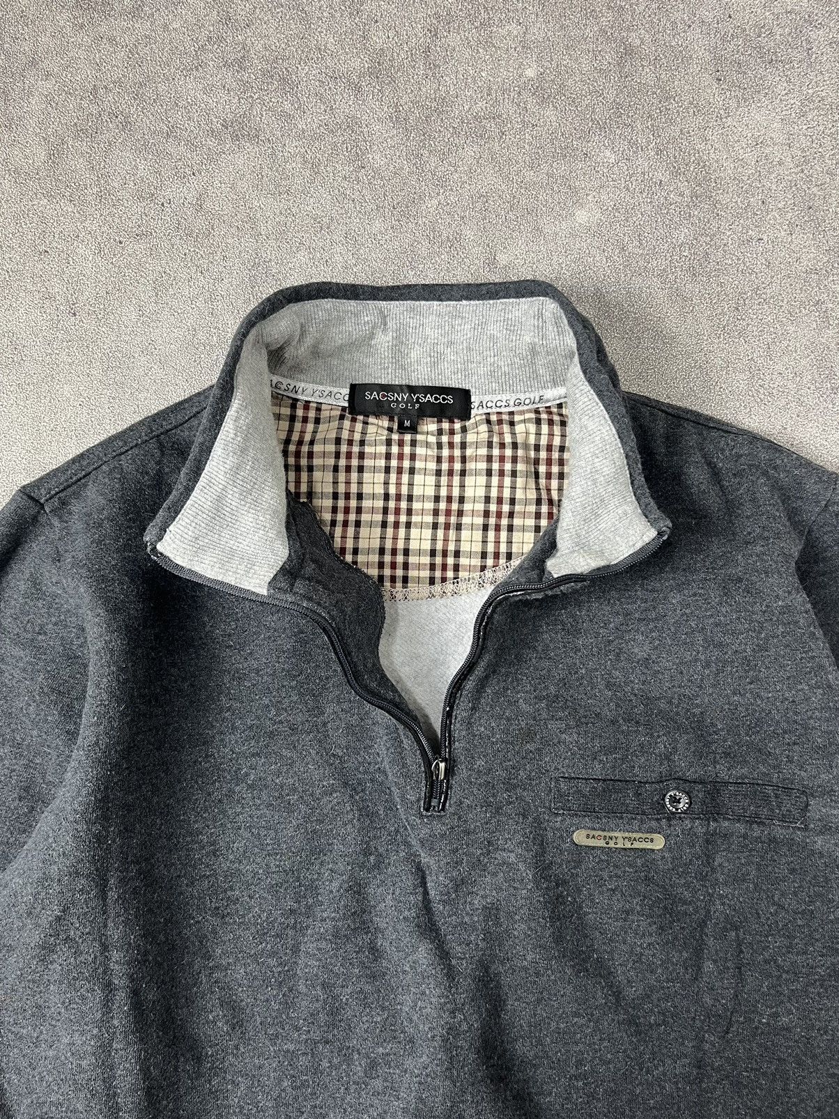 Yohji Yamamoto Sacsny y’saccs yohji yamamoto gold halfzip sweatshirt Size US M / EU 48-50 / 2 - 3 Thumbnail